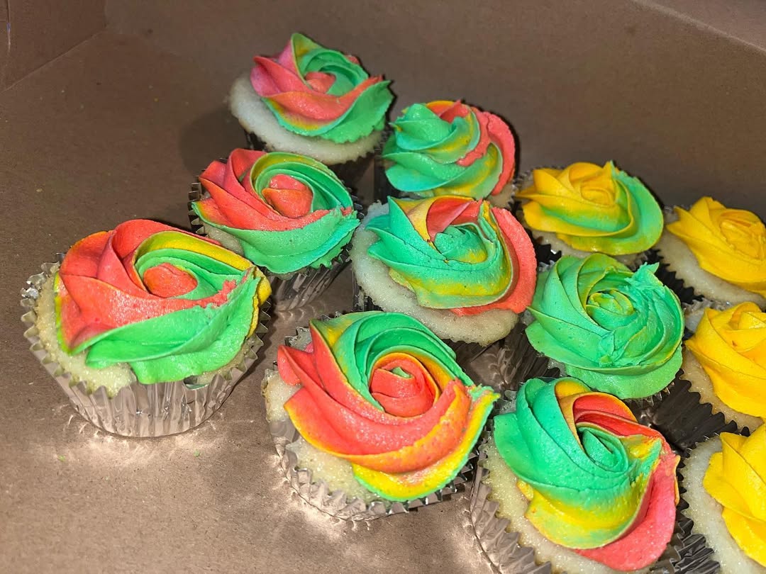 Precious Cakery Custom Colorful Cupcakes